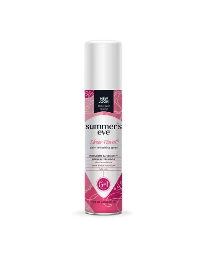 SUMMERS EVE SHEER FLORAL SPRAY RAFRAICHISSANT QUOTIDIEN 5 EN 1 - SUMMERS EVE