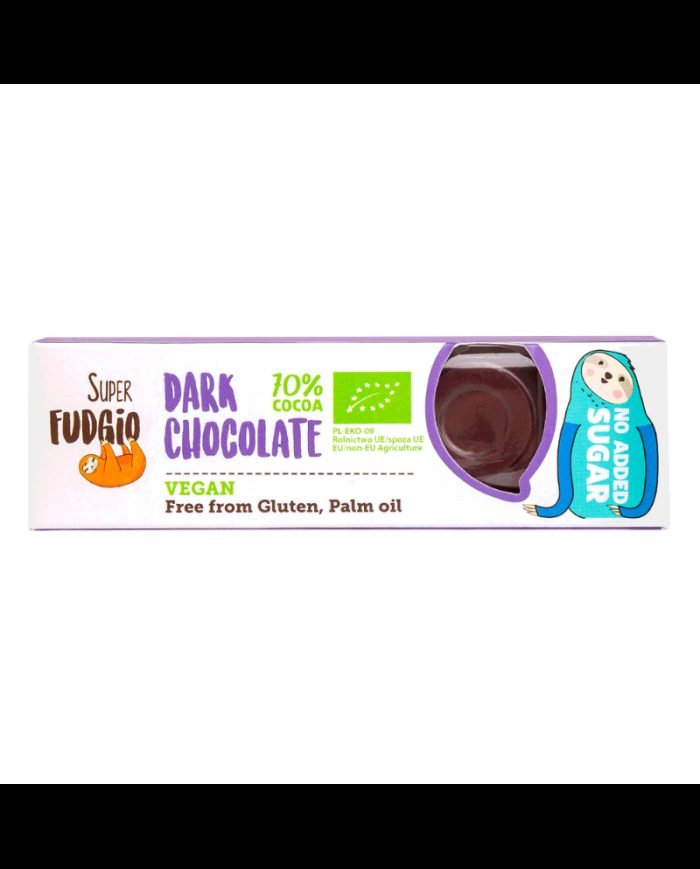 SUPER FUDGIO BARRE CHOCOLAT NOIR VEGAN 40 G - SUPER FUDGIO