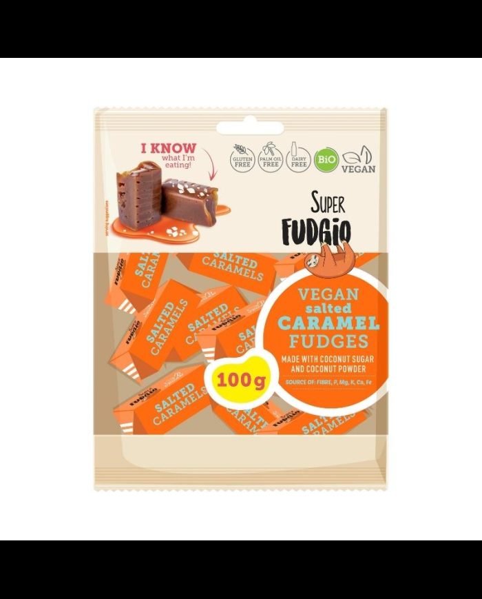 SUPER FUDGIO CARAMEL SALE 100 G BIO - SUPER FUDGIO