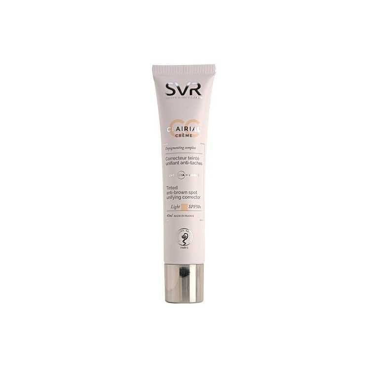 SVR CLAIRIAL CC CRÈME CORRECTEUR UNIFIANT ANTI-TACHES LIGHT SPF50+ 40 ML - SVR
