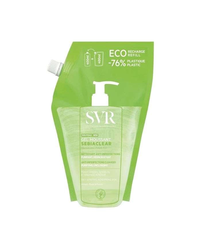 SVR SEBIACLEAR GEL MOUSSANT ECO RECHARGE 400 ML - SVR