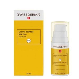 SWISSDERMA CREME TEINTEE SPF 50+ TEINTE MEDIUM - SWISSDERMA