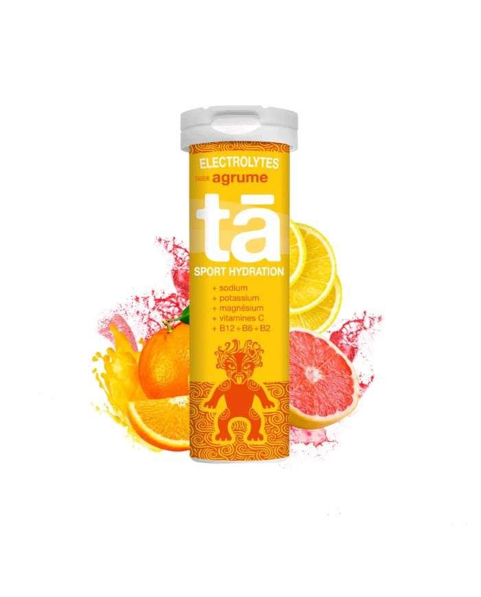 TA SPORT HYDRATATION ELECTROLYTES GOUT AGRUME 12 COMPRIMES EFFERVESCENT - TA SPORT