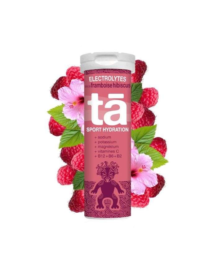 TA SPORT HYDRATATION ELECTROLYTES GOUT FRAMBOISE HIBISCUS 12 COMPRIMES EFFERVESCENT - TA SPORT