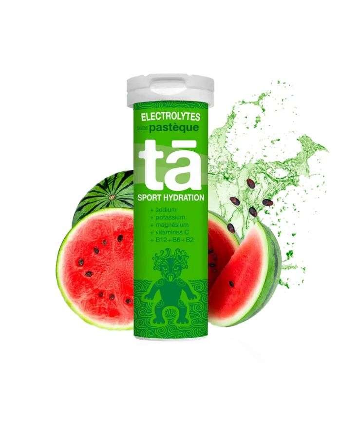 TA SPORT HYDRATATION ELECTROLYTES GOUT PASTEQUE 12 COMPRIMES EFFERVESCENT - TA SPORT