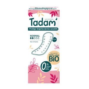 TADAM 24 PROTEGE LINGERIE DERMO SENSIBLE NORMAL NON IRRITANTS COTON BIO - TADAM