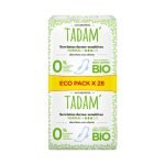 TADAM ECO PACK 28 SERVIETTES DERMO SENSITIVES NORMAL + COTON BIO - TADAM