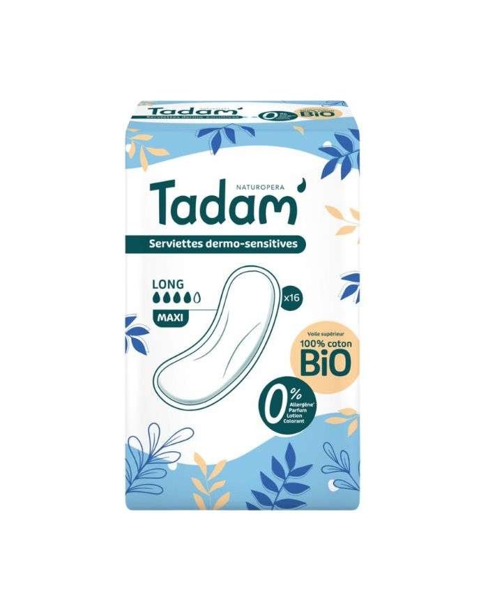TADAM SERVIETTES DERMO-SENSITIVES LONG MAXI *16 - TADAM