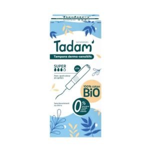 TADAM TAMPONS DERMO SENSITIFS SUPER AVEC APPLICATEUR EN CARTON *14 - TADAM