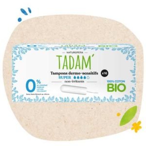 TADAM TAMPONS DERMO SENSITIFS SUPER NON IRRITANRS *16 - TADAM