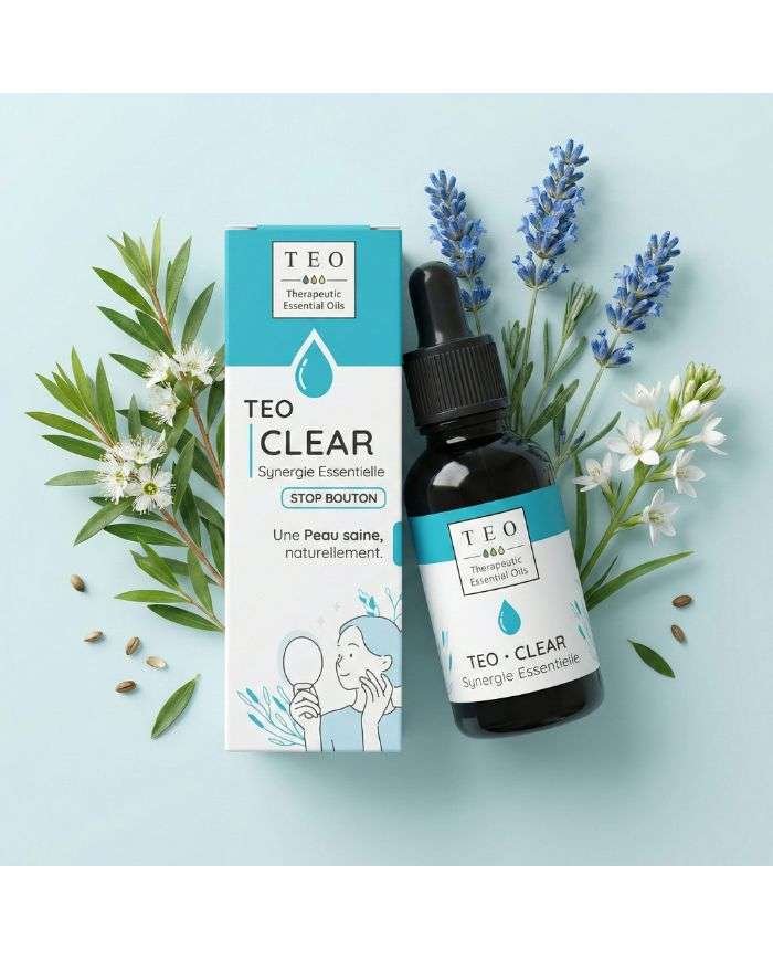 TEO-CLEAR® – BOUTONS D’ACNÉ – SYNERGIE ESSENTIELLE – 10ML - TEO