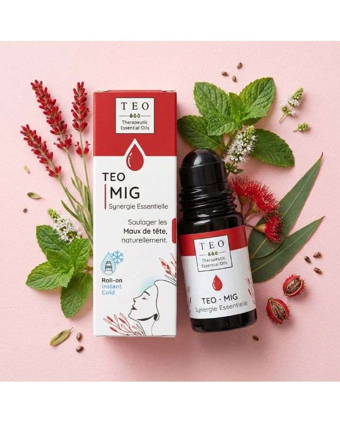 TEO-MIG® – ROLL-ON MIGRAINE – SYNERGIE ESSENTIELLE – 10ML - TEO