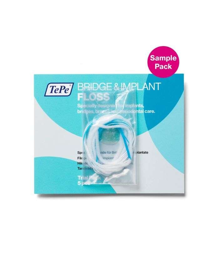 TEPE FILE DENTAIRE BRIDGE ET IMPLANT FLOSS PACK DE 5 - TEPE