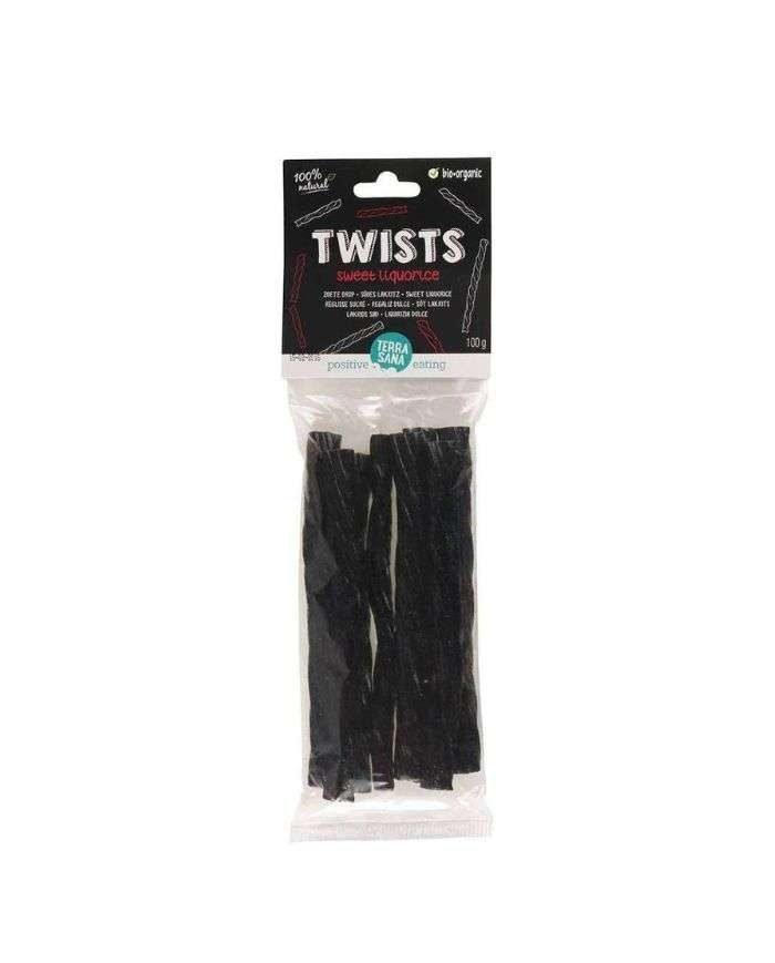 TERRASANA TWIST REGLISSE SUCRE BIOLOGIQUE 100 G - TERRASANA