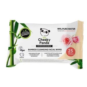 THE CHEEKY PANDA LINGETTES NETTOYANTES VISAGE ROSE 25 UNITES - THE CHEEKY PANDA