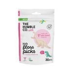 THE HUMBLE CO BATONNETS DENTAIRES POUR ENFANTS A FIL UNIQUE FRAISE PACK DE 30 - THE HUMBLE CO