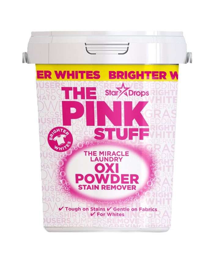 THE PINK STUFF POUDRE OXI MIRACLE POUR LINGE BLANCS 1KG - THE PINK STUFF