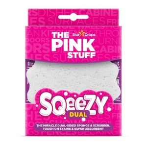 THE PINK STUFF SQEEZY DUAL LE MIRACLE EPONGE ET GRATTOIR DOUBLE FACE - THE PINK STUFF