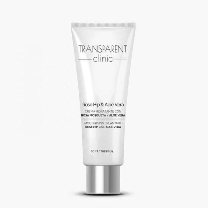 TRANSPARENT CLINIC CREME HYDRATANTE ROSE HIP ET ALOE VERA 50 ML - TRANSPARENT CLINIC