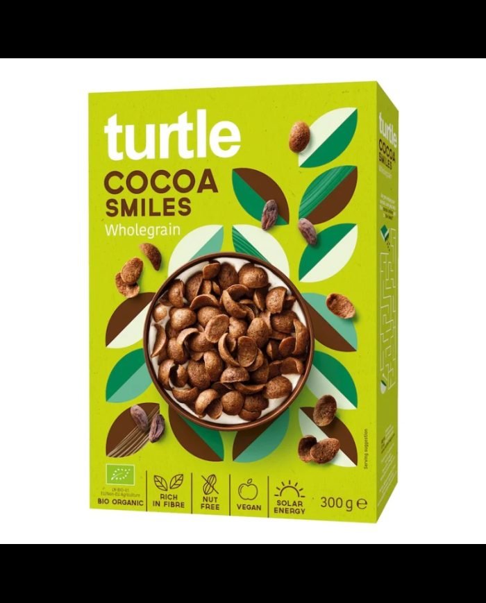 TURTLE SOURIRES AU CACAO COMPLET BIO 300 G - TURTLE