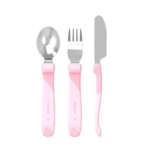 TWISTSHAKE COUVERTS BEBE 12 MOIS+ ROSE - TWISTSHAKE
