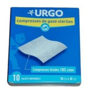 URGO COMPRESSES DE GAZE STERILES 30CM * 30 CM 10 SACHETS - URGO