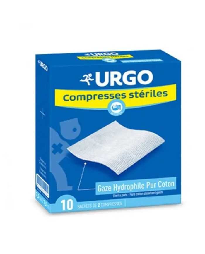 URGO COMPRESSES DE GAZE STERILES 40CM*40CM 10 SACHETS INDIVIDUELS - URGO
