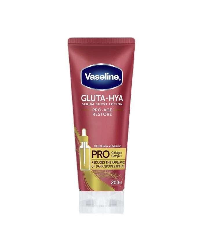 VASELINE GLUTA HYA SERUM BURST LOTION PRO AGE RESTORE 200ML - VASELINE