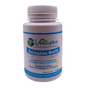 VERTUPLUS COLLAGENE MARIN + VITAMINE C 90 GELULE - VERTU PLUS