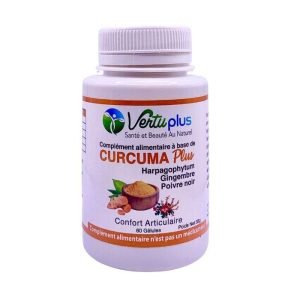 VERTUPLUS CURCUMA PLUS 60 GELULES - VERTU PLUS