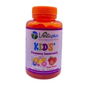 VERTUPLUS KIDS + GOMMES MULTIVITAMINES GOUT CITRON 60 GOMMES - VERTU PLUS