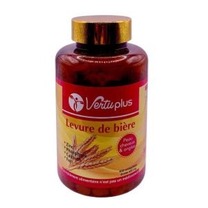 VERTUPLUS LEVURE DE BIERE PEAU CHEVEUX ET ONGLES 400 COMPRIMES - VERTU PLUS
