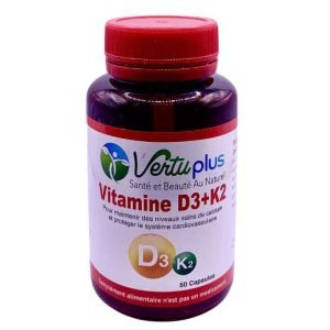 VERTUPLUS VITAMINE D3+K2 50 CAPSULES - VERTU PLUS