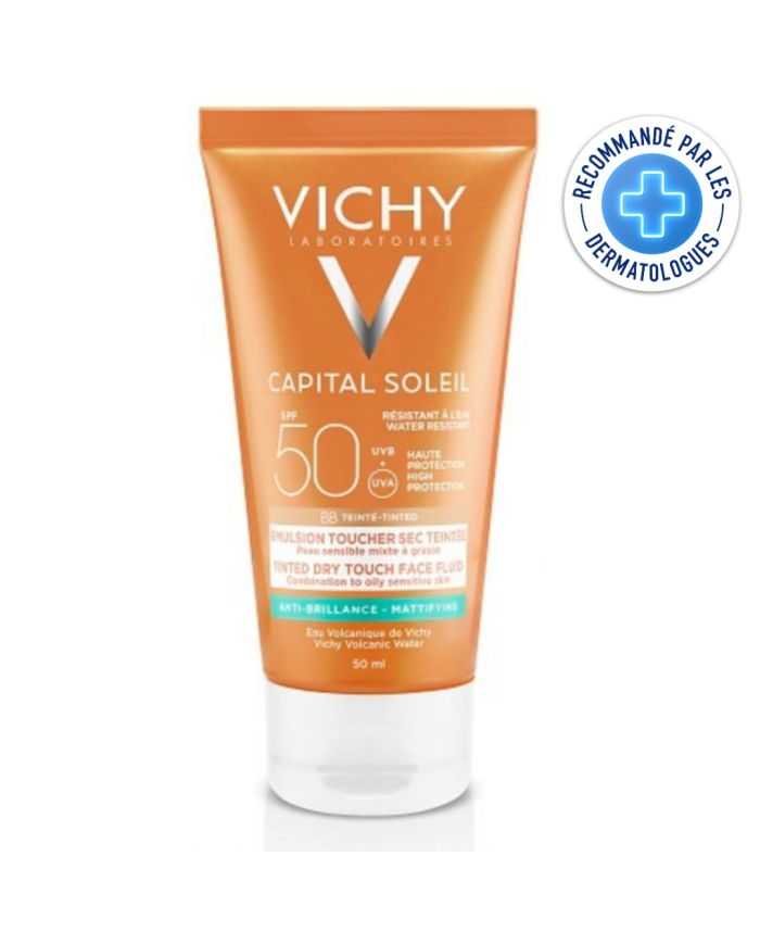 VICHY CAPITAL SOLEIL BB CREME ANTI-BRILLANCE TEINTEE TOUCHER SEC 50 ML - VICHY