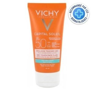 VICHY CAPITAL SOLEIL EMULSION PROTECTRICE ANTI BRILLANCE PEAU MIXTE A GRASSE SPF 50+ 50 ML - VICHY
