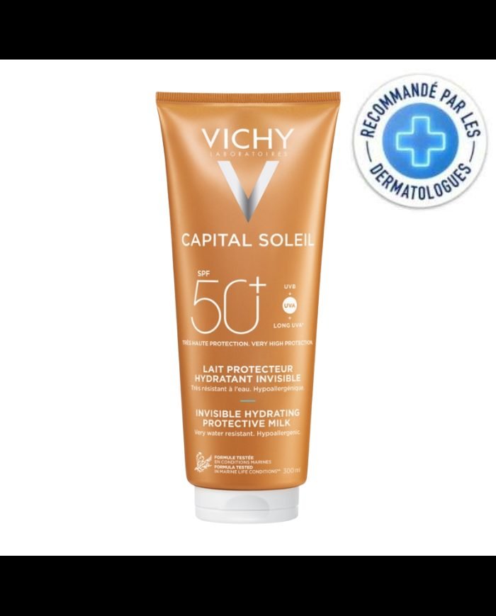 VICHY CAPITAL SOLEIL LAIT PROTECTEUR HYDRATANT INVISIBLE 300 ML SPF 50 + - VICHY