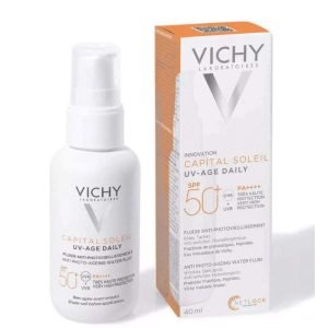 VICHY CAPITAL SOLEIL UV AGE DAILY SPF 50 FLUIDE ANTI PHOTOVIEILLISSEMENT 40 ML - VICHY