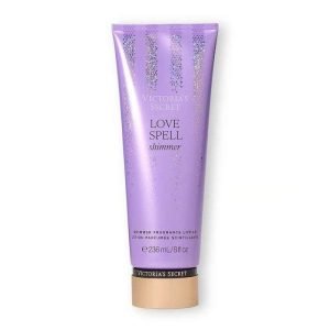 VICTORIAS SECRET LOVE SPELL SHIMMER LOTION PARFUMEE SCINTILLANTE 236 ML - VICTORIAS SECRET