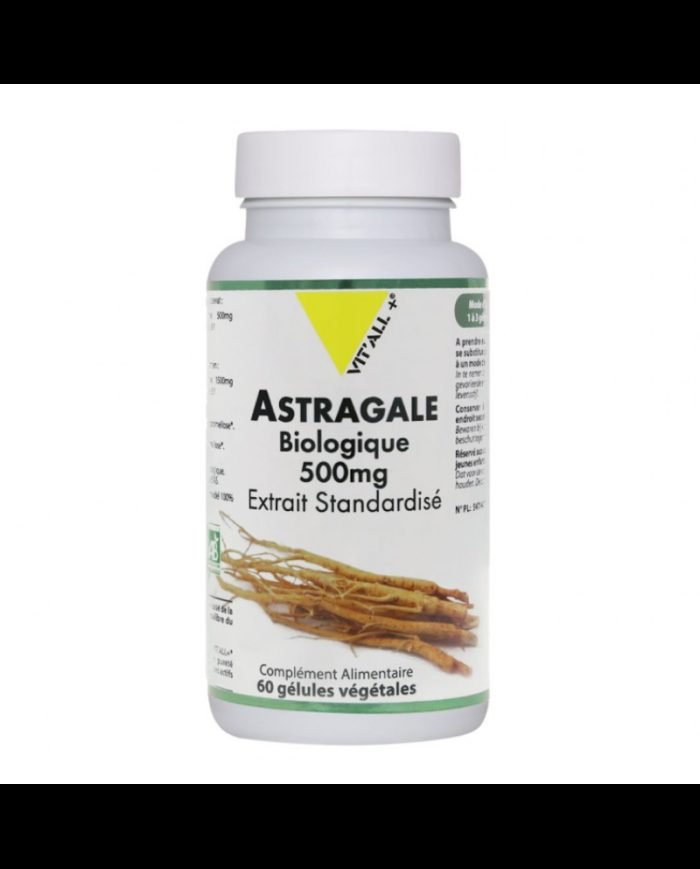 VIT’ALL+ ASTRAGALE BIOLOGIQUE 500MG COMPLEMENT ALIMENTAIRE 60 GELULES - VIT'ALL+