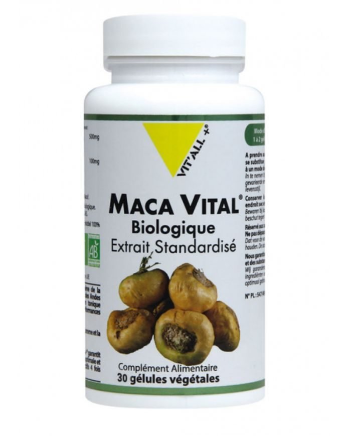 VITALL+ Maca Vital 500Mg 30 Gélules - VIT'ALL+