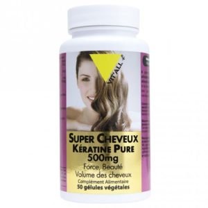 VITALL+ super cheveux keratine pure 500mg 50capsules - VIT'ALL+