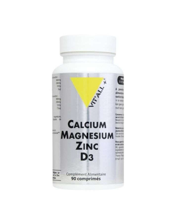 VITALL+ ZINC CALCIUM MAGNESIUM ZINC D3 90 COMPRIMES - VIT'ALL+