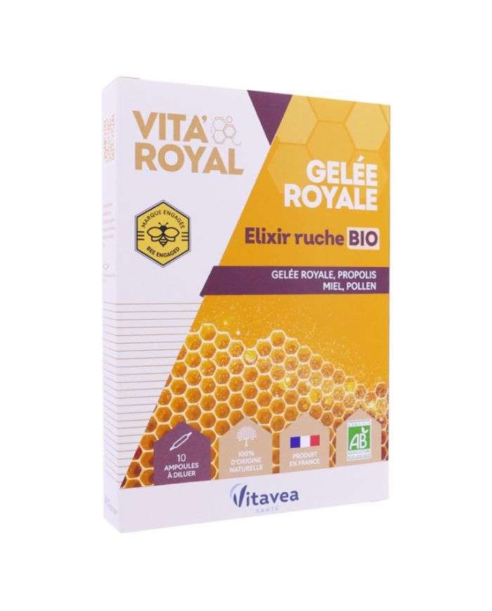VITAVEA GELEE ROYAL ELIXIR RUCHE BIO 10 AMPOULES - VITAVEA