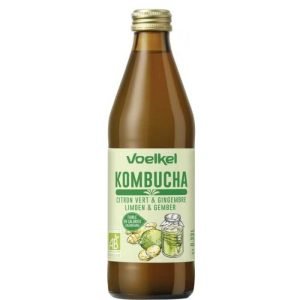 VOELKEL KOMBUCHA CITRON VERT ET GINGEMBRE 0.33 L - VOELKEL