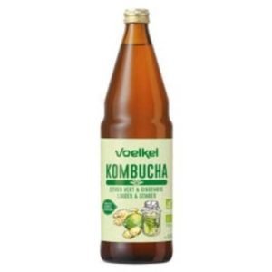 VOELKEL KOMBUCHA CITRON VERT ET GINGEMBRE 750ML - VOELKEL