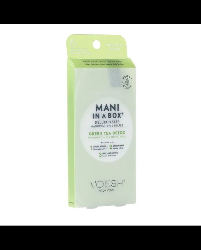 VOESH NEW YORK MANI IN A BOX DELUXE 3 STEP GREEN TEA DETOX - VOESH NEW YORK