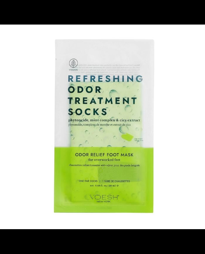 VOESH NEW YORK REFRESHING ODOR TREATMENT SOCKS RELIEF FOOT MASK 20 ML - VOESH NEW YORK