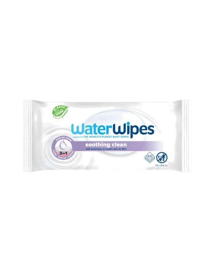 WATERWIPES LINGETTES SOOTHING CLEAN PACK DE 48 - WATERWIPES