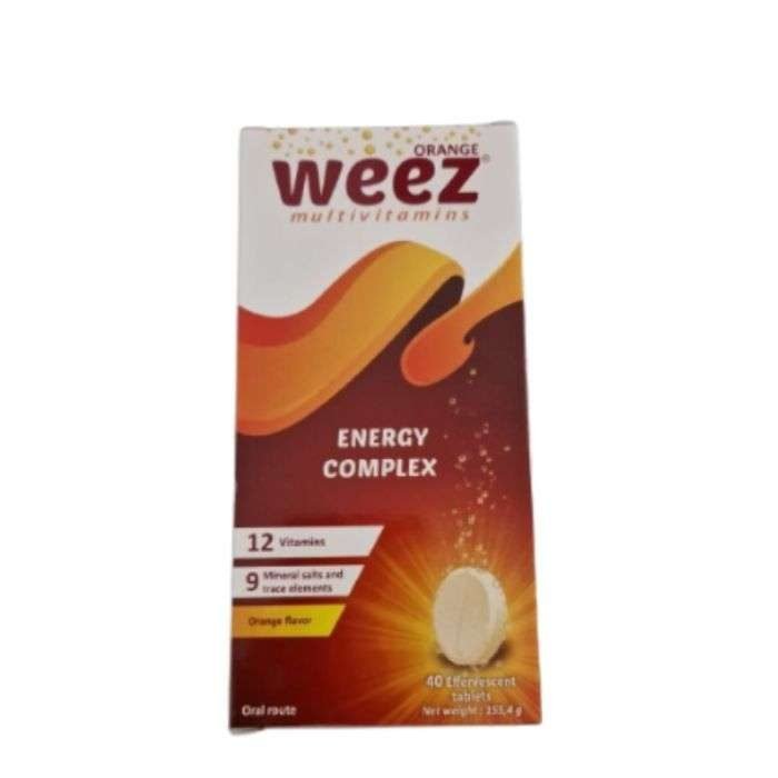 WEEZ MULTIVITAMINES GOUT ORANGE 40 EFFERVESCENT - WEEZ