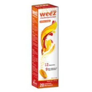 WEEZ MULTIVITAMINES ORANGE FLAVOR 20 COMPRIMES - WEEZ